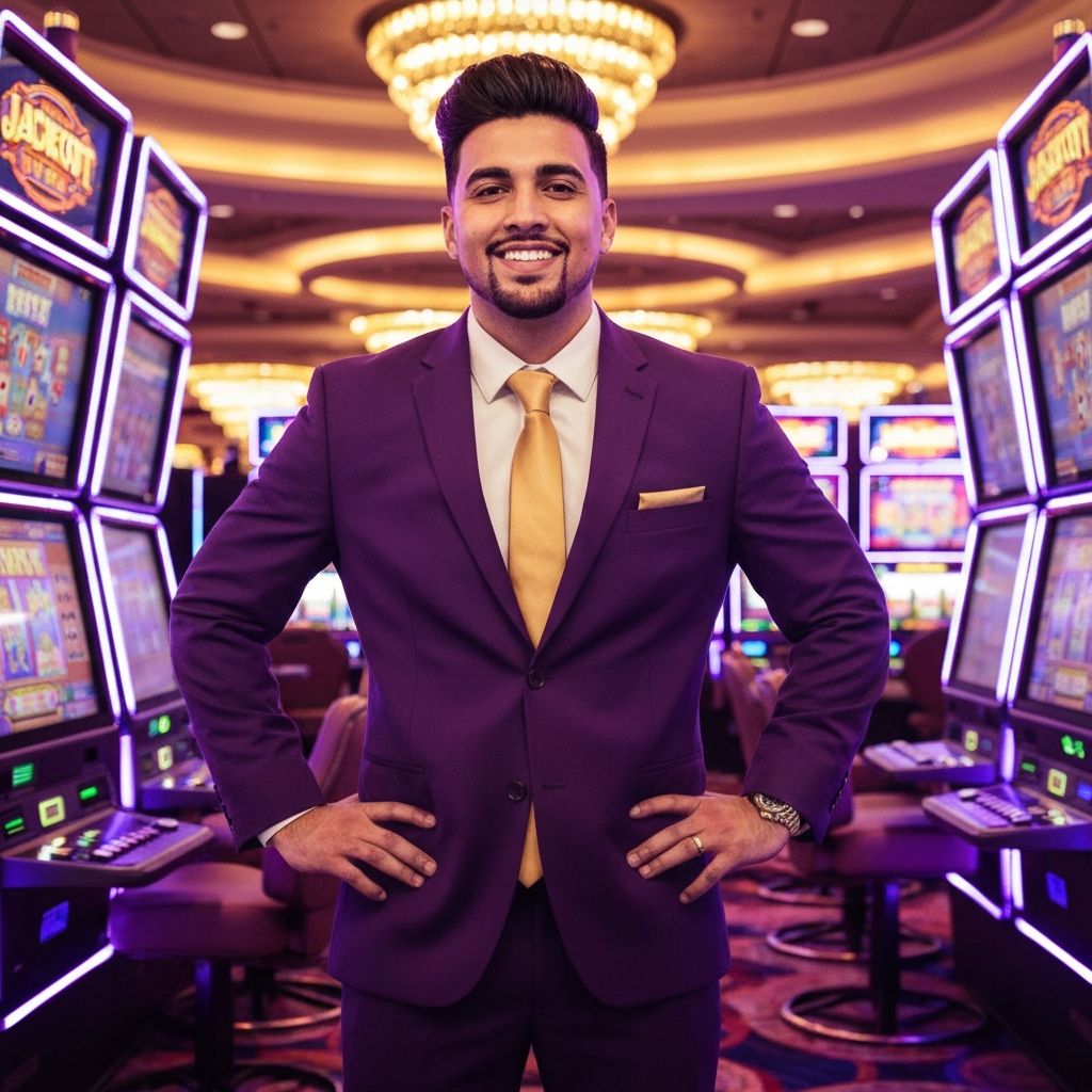 Jackpot Jonny in a Las Vegas casino